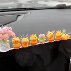 Ornamentos de carro Cute Capivara Luru Tela de controle Central do carro pode se adaptar à maioria dos modelos