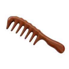 Pente de massagem promocional com dentes largos e fio dourado para massagem capilar, adequado para todos, pente de sânda