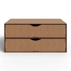 Suporte De Tela Duplo Em MDF Gaveteiro de Mesa