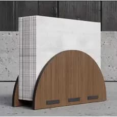 Porta Guardanapo de Mesa Decorativo Meia Lua MDF Casamento Aniversário Buffet Restaurante Lanchonete