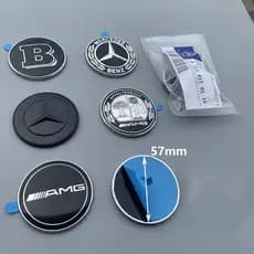Adesivo para Capô Central do Carro Brabus Lorinser Apple Tree, Logotipo em Plástico ABS, Compatível com Mercedes C180 C2