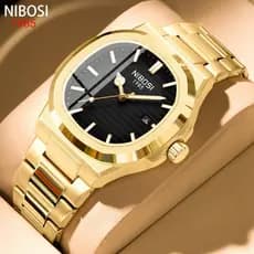 Relógio NIBOSI Masculino Elegante e Simples de Quartzo Luminoso e à Prova d'Água 2632 6ZON