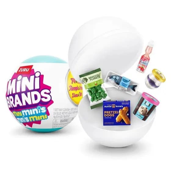 zuru Mini Brands Minis Series Bola Surpresa Cápsula Misteriosa Colecionável OKNW