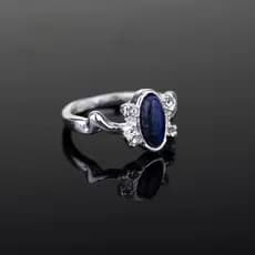 Diário De Vampiro Elena Crystal Cat Eye Rhinestone Ring
