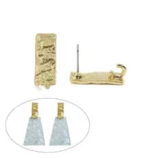Novos conectores de base retangular de liga de zinco de alta qualidade, 18*7mm, 10 peças/pacote, adequados para acessóri