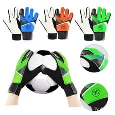 Luvas de Goleiro de Futebol Infantil Antiderrapantes/Respiráveis/Resistentes ao Desgaste/Luvas de Goleiro FLNQ