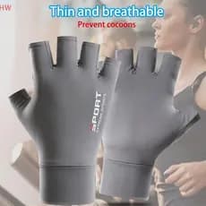Luvas de Pesca com Proteção UV para Homens e Mulheres, Antiderrapantes, Frescas e Respiráveis para Primavera e Verão, Lu