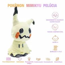 Pelúcia Mimikyu, Pokémon 18cm — Brinquedo Fofo, Presente de Aniversário e Natal