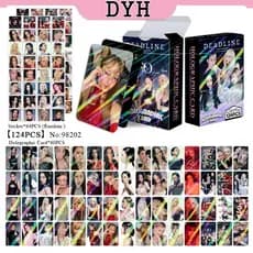124 Pçs/Caixa BLACKPINK Photocards ROSE Cartão LOMO Holográfico JENNIE LISA Adesivo De