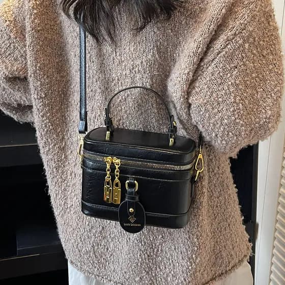 Simples simples 2025 novo estilo High-End nicho Design caixa saco de mão moda simples balde saco feminino