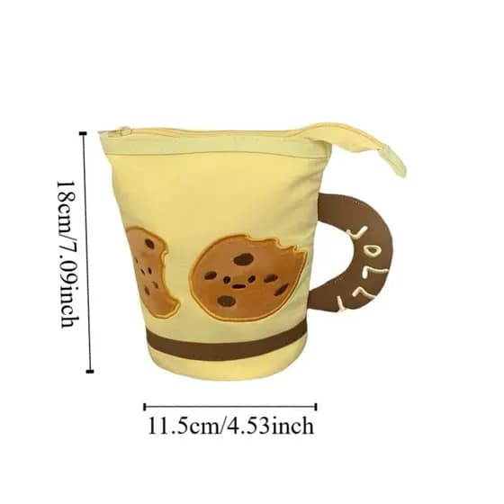 Bolsa De Papelaria De Desenho Animado EARNEST , Estojo De Lápis Estilo Coreano De Frutas Para Biscoitos De Grande Capaci
