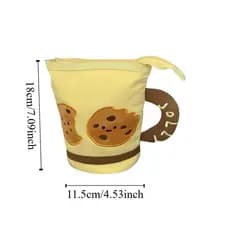 Bolsa De Papelaria De Desenho Animado EARNEST , Estojo De Lápis Estilo Coreano De Frutas Para Biscoitos De Grande Capaci