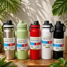 Garrafa Térmica Inox 800ml Academia Viagem Gelada 24h Quente Frio