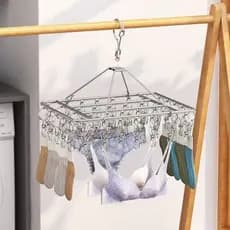 Varal de Roupas com Pregadores Reforçado, Ideal para Roupas Íntimas, Apartamento, Calcinha, Meia e Cueca