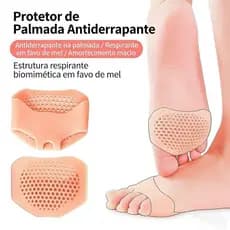 Palmilha Ortopédica Gel Silicone Esporão Calcâneo Alívio Dor nos Pés Fascite Plantar Macia Antifadiga