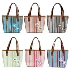 Bolsa de Ombro Colorida Resistente com Zíper e Alças Reforçadas para Uso Diário