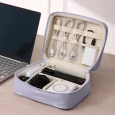 Necessaire Organizadora Almofadada com Divisórias Internas para Viagem e Uso Diário