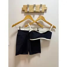 Roupa Fitness Feminina Top com Regulagem e Short Academia Poliamida Premium Confortável
