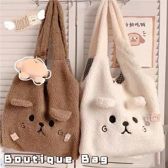 Bolsa De Ombro Fofa De Ursinho-Estilo Japonês Fresco Simples De Alta Capacidade