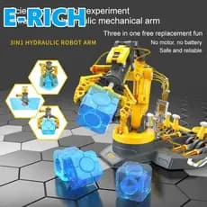 Conjunto De Experimento Científico ERICH1 , Design Mecânico DIY Montado Braço Hidráulico , Sistema