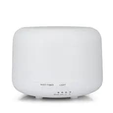 Difusor de Aromaterapia Muji 5V Branco com Luz Noturna Colorida, Difusor de Óleos Essenciais Simples, Umidificador de 30