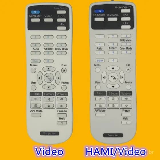 Compatível com o controle remoto do projetor Epson S05E CB-S04 CB-S04E CB-X04 CB-W04 U04