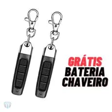 Controle Remoto Universal 433MHz para Portão PPA Garen JFL Kit com Chaveiro e Bateria Inclusa