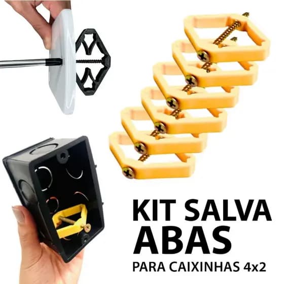 Recuperador de Caixinha de Luz 4x2 Salva Caixinha Para Tomada Interruptor Kit 3D
