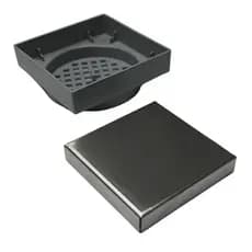 Ralo Quadrado Inox 304 10x10 Invisível Para Banheiro Piso Oculto moderno