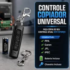 Controle Remoto 433MHz Para Portão Eletrônico PPA Garen JFL IPEC
