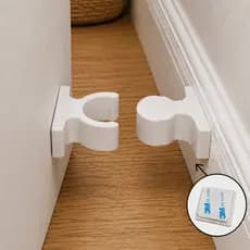 Trava Para Porta Fixador Prendedor Porta Segurança  Anti Batida Com Dupla Face
