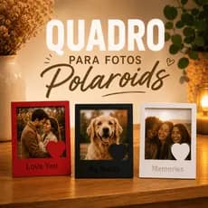 Porta Retrato Polaroid Recordação Decorativo Personalizado Fotos Memórias Presente Criativo Quarto Sala