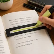 Régua de Leitura para Não Perder Linha Foco Estudo Concentração TDAH Dislexia Marca Página