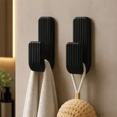 Kit Ganchos Adesivos Parede Super Forte Sem Furo Suporta Toalha Bolsa Roupa Banheiro Cozinha