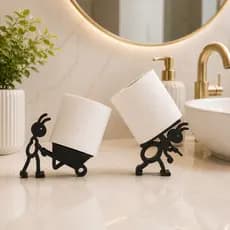 Suporte Papel Higiênico Formigas Decorativo Engraçado Criativo Banheiro Lavabo Moderno