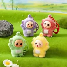 Teletubbies cartoon chaveiro pingente pequeno bolsa de moda pendurar coleção