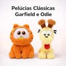 Bonecos De Pelúcia Garfield E Odie Personagens Clássicos Macios Para Crianças Aproximadamente 20cm a 25 cm