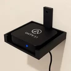 Suporte de Parede Universal para TV Box Conversor Digital Fire TV Stick Roku Sky Claro TV Blu-ray Modem e Controle