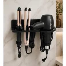 Suporte Multifuncional De Parede Salao e Banheiro Para Secador Chapinha e Babyliss Organizador