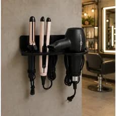 Suporte Multifuncional De Parede Salão de Beleza Para Secador Chapinha e Babyliss Organizador