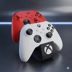 Suporte para 2 Controles Duplo Xbox Video Game Suporte DualSense Organizador de Mesa Base Gamer