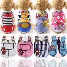 Pet primavera verão roupas gatinho colete cão gato roupas para cães malha Teddy Bichon Pomeranian roupas suprimentos