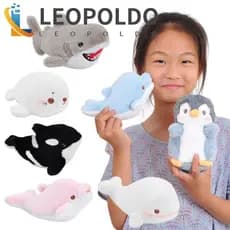 LEOPOLDO Tubarão Golfinho Pelúcia , Animais Do Oceano Aquário Pinguim Boneca , Dos Desenhos Animados Bonito Mar Kawaii B