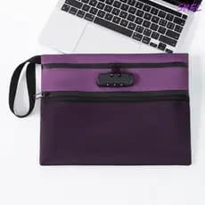 Bolsa Para Documentos De Segurança SKEC , De Arquivo Com Trava De Grande Capacidade À Prova D'água , Caixa De Dinheiro E