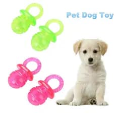 2 Pçs Brinquedo Do Cão TPR Chupeta Moagem Dentes Molar Reduzindo A Pressão Suprimentos Para Animais De Estimação