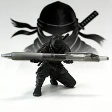 Impressão 3D Ninja Samurai criativo caneta titular ornamentos Desktop caneta titular caneta esferográfica Universal