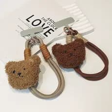 Bonito dos desenhos animados de pelúcia ins urso curto cordão do telefone móvel saco boneca pingente corrente do telefon