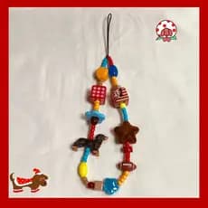 Estrela filhote de cachorro corrente do telefone móvel novo cordão curto cd câmera cordão feminino criativo pingente All