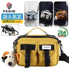 Masculino feminino 2026 novo estilo nostálgico na moda legal motocicleta casais unissex bolsa de ombro Casual ombro mens