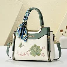 Novo estilo chinês Floral bordado bolsa senhoras mensageiro sacola